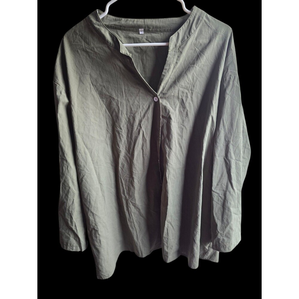 Plus Suze button Down 5xl Long Sleeve Top Nwot